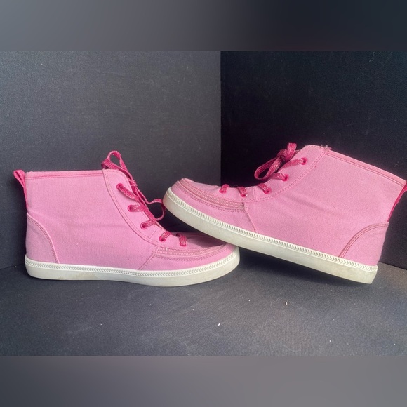 Vibrant Pink Kids High-Top Sneakers Accessibility Friendly Size 5 Billy Footwear - Picture 2 of 7